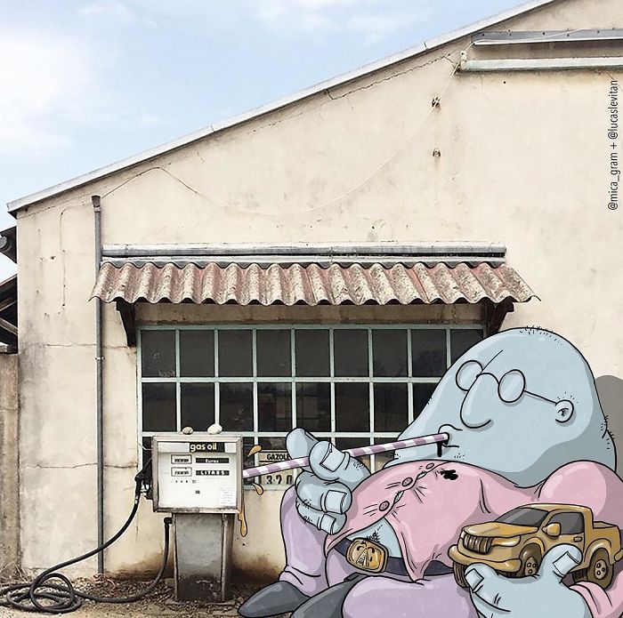 Artist “Invades” Strangers’ Photos On Instagram By Adding His Hilarious Illustrations Artist “Invades” Strangers’ Photos On Instagram By Adding His Hilarious Illustrations