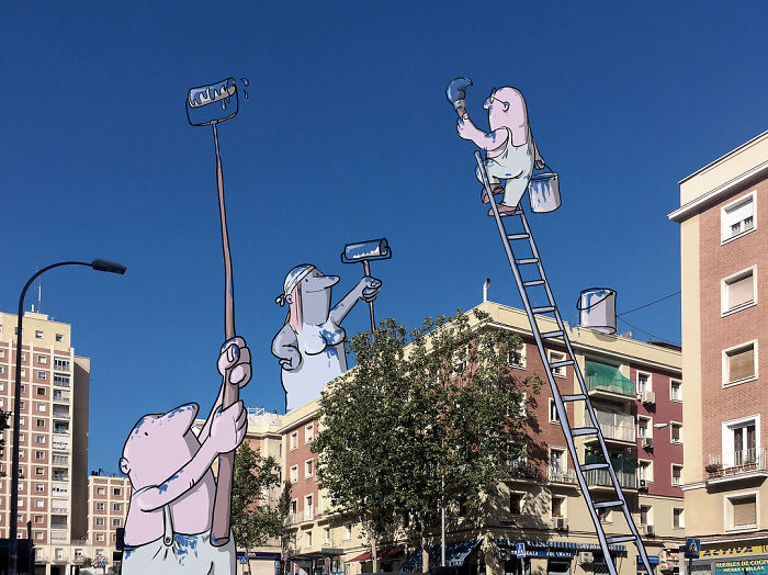 Artist “Invades” Strangers’ Photos On Instagram By Adding His Hilarious Illustrations Artist “Invades” Strangers’ Photos On Instagram By Adding His Hilarious Illustrations