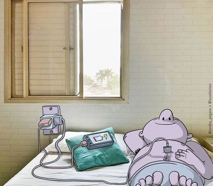 Artist “Invades” Strangers’ Photos On Instagram By Adding His Hilarious Illustrations Artist “Invades” Strangers’ Photos On Instagram By Adding His Hilarious Illustrations