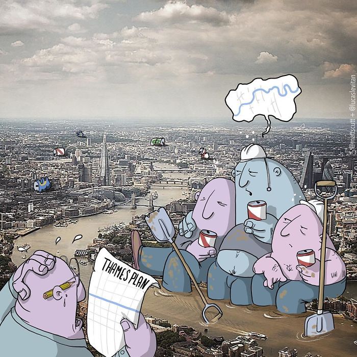 Artist “Invades” Strangers’ Photos On Instagram By Adding His Hilarious Illustrations Artist “Invades” Strangers’ Photos On Instagram By Adding His Hilarious Illustrations