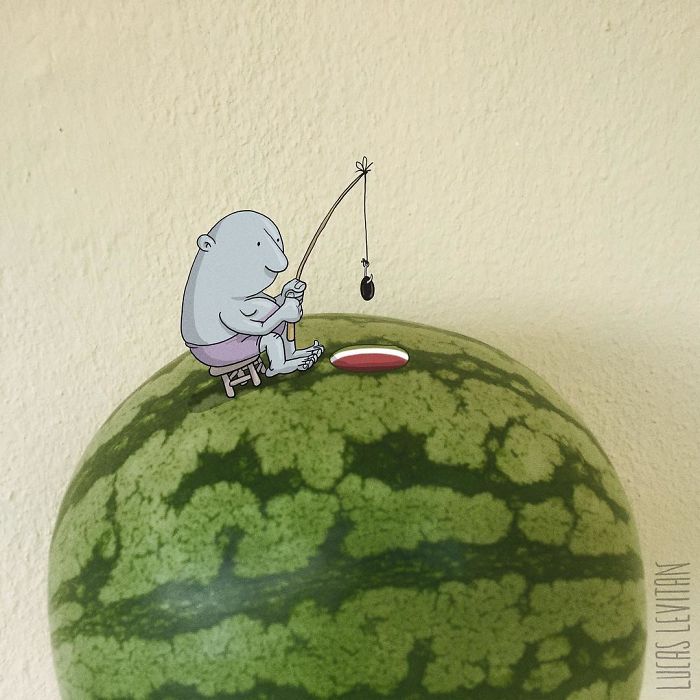 Artist “Invades” Strangers’ Photos On Instagram By Adding His Hilarious Illustrations Artist “Invades” Strangers’ Photos On Instagram By Adding His Hilarious Illustrations