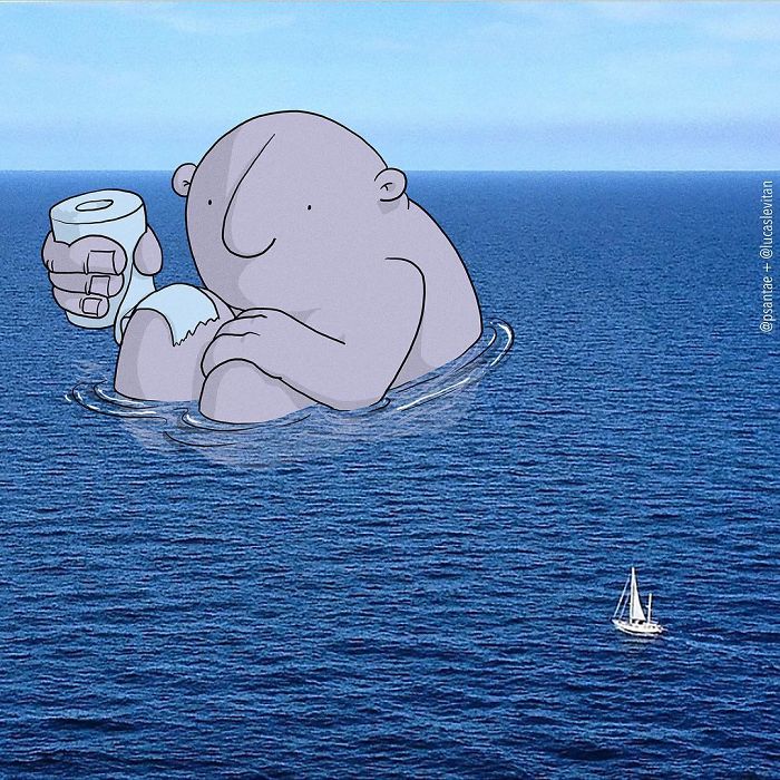 Artist “Invades” Strangers’ Photos On Instagram By Adding His Hilarious Illustrations Artist “Invades” Strangers’ Photos On Instagram By Adding His Hilarious Illustrations