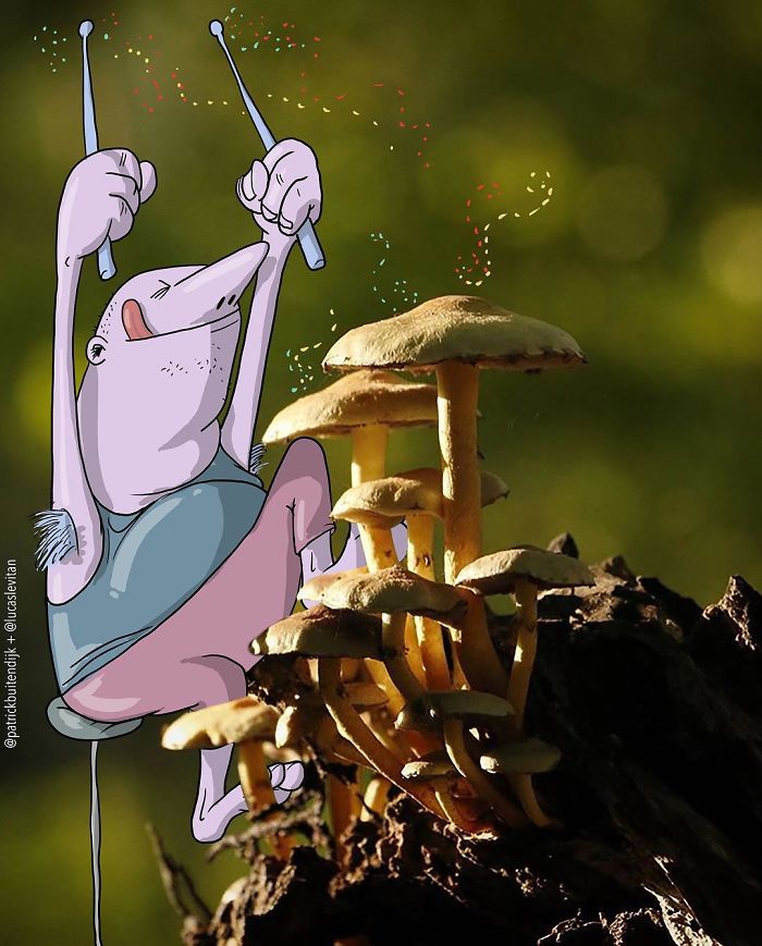 Artist “Invades” Strangers’ Photos On Instagram By Adding His Hilarious Illustrations Artist “Invades” Strangers’ Photos On Instagram By Adding His Hilarious Illustrations