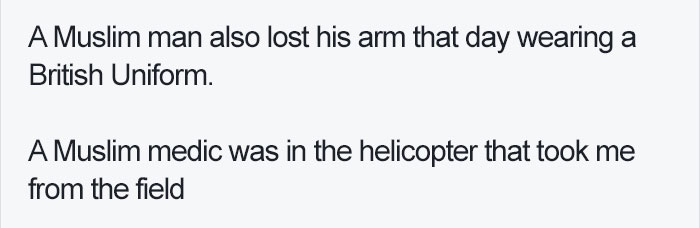 Internet Can’t Believe This Amputee Soldier Would Respond Like This To Muslim Man ‘Blowing Him Up’ Internet Can’t Believe This Amputee Soldier Would Respond Like This To Muslim Man ‘Blowing Him Up’