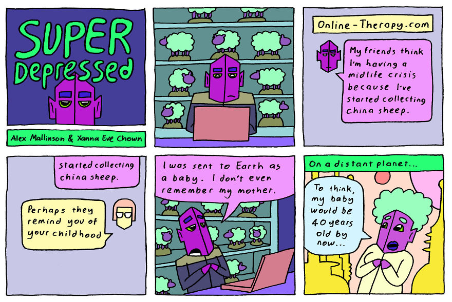 We Turn Our Depression And Anxiety Into Relatable Comics About Depressed Superheros! We Turn Our Depression And Anxiety Into Relatable Comics About Depressed Superheros!