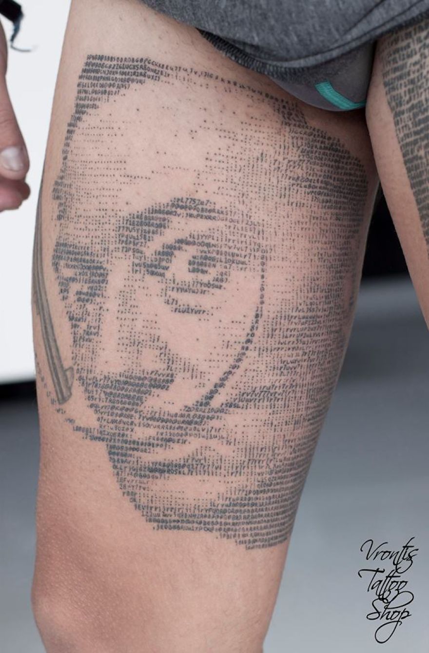 Tattooist Uses Computer Codes To Make Her Tattoos And The Result Impresses Tattooist Uses Computer Codes To Make Her Tattoos And The Result Impresses