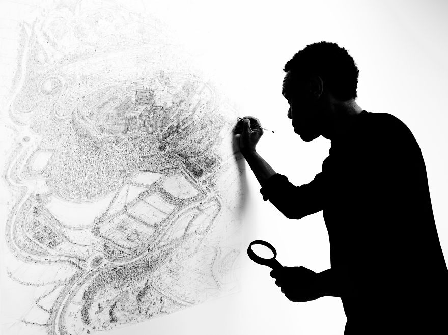 It Took Me 3 Months To Sketch The Entire City Of Stirling, Scotland