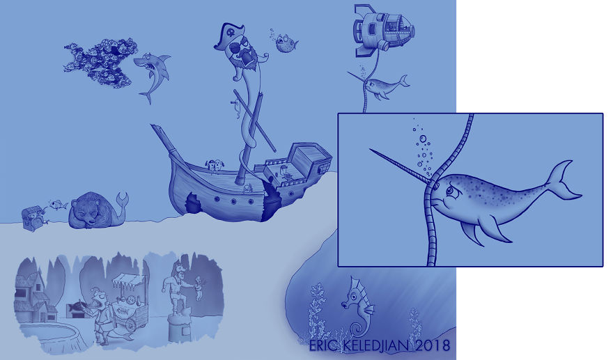 I Challenged Myself To Add One Character A Day To This Fish Drawing For 30 Days Until I Got This Result I Challenged Myself To Add One Character A Day To This Fish Drawing For 30 Days Until I Got This Result