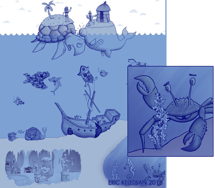 I Challenged Myself To Add One Character A Day To This Fish Drawing For 30 Days Until I Got This Result I Challenged Myself To Add One Character A Day To This Fish Drawing For 30 Days Until I Got This Result