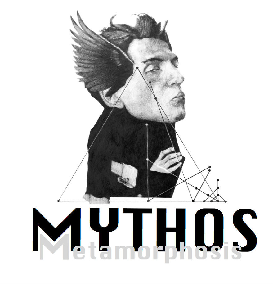 14 Collage- Pencil -Drawings Inspired By Greek Mythology 14 Collage- Pencil -Drawings Inspired By Greek Mythology