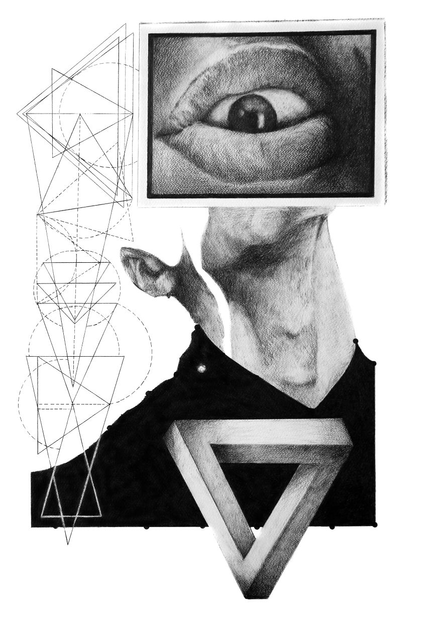 14 Collage- Pencil -Drawings Inspired By Greek Mythology 14 Collage- Pencil -Drawings Inspired By Greek Mythology