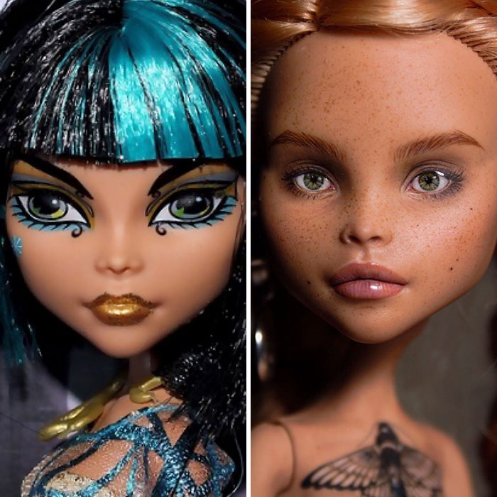 Ukrainian Artist Removes Makeup From Dolls To Repaint Them, And Result Is Almost Too Real