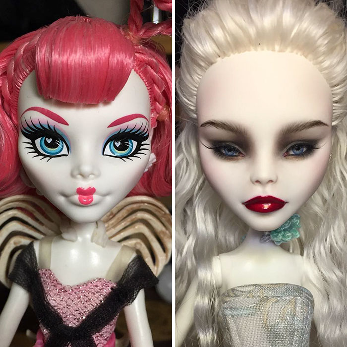 Ukrainian Artist Removes Makeup From Dolls To Repaint Them, And Result Is Almost Too Real