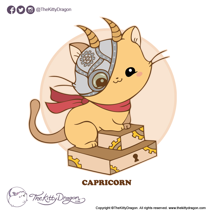 Steampunk Zodiac Kitties