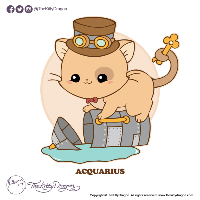 Steampunk Zodiac Kitties