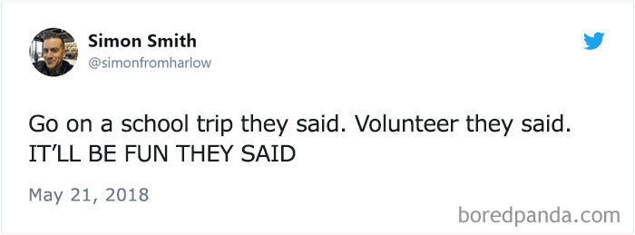 People Are Laughing Out Loud At This Dad Who Went On A School Trip With 60 Kids And Live Tweeted The Horror People Are Laughing Out Loud At This Dad Who Went On A School Trip With 60 Kids And Live Tweeted The Horror