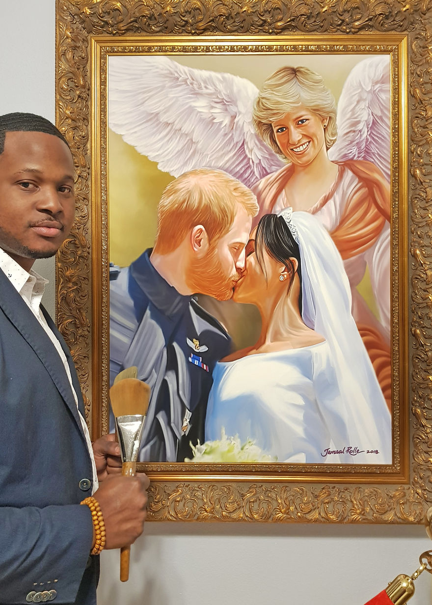 Prince Harry And Meghan Markle Receives Blessing From Princess Diana In Tribute Painting