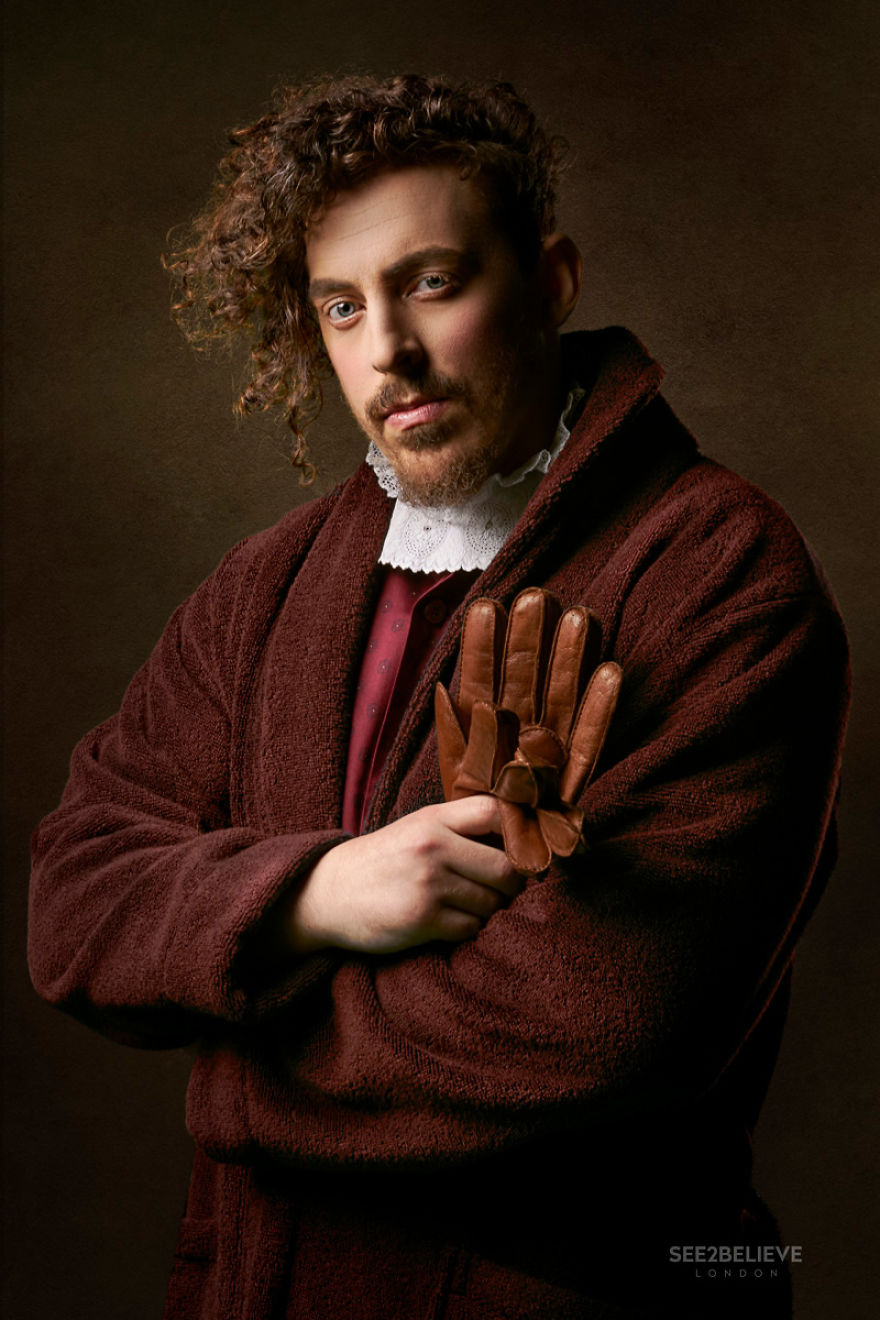 I&#8217;ve Created A Unique Series Of Portraits Inspired By Famous Classic Dutch Paintings.