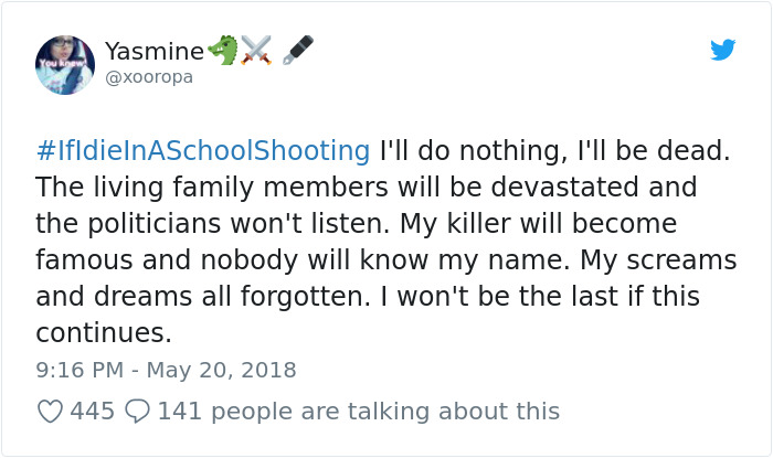 Students Start #IfIDieInASchoolShooting Hashtag And The Tweets Are Heartbreaking