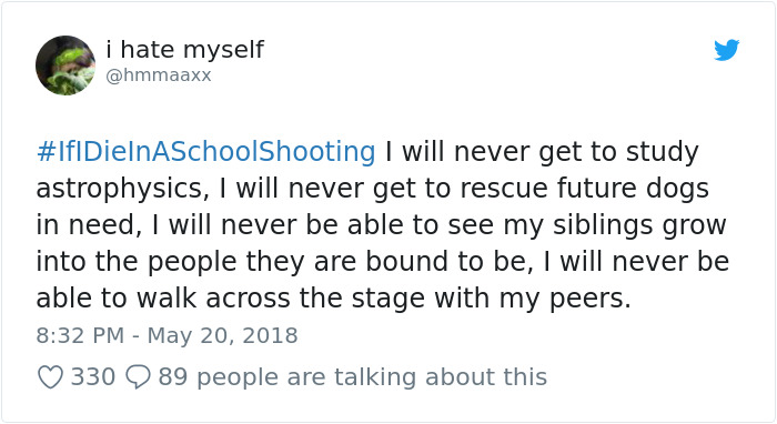 Students Start #IfIDieInASchoolShooting Hashtag And The Tweets Are Heartbreaking