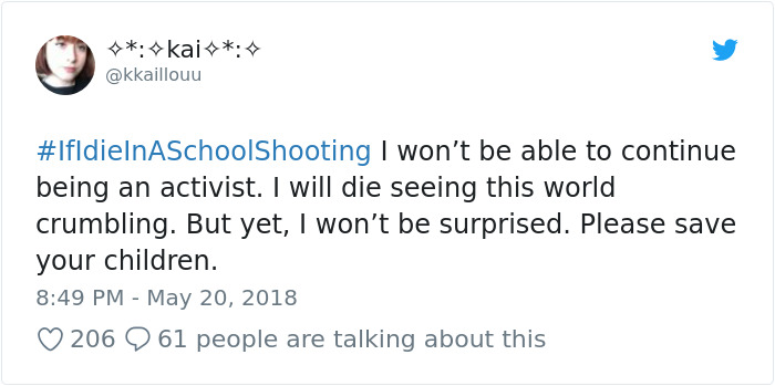 Students Start #IfIDieInASchoolShooting Hashtag And The Tweets Are Heartbreaking