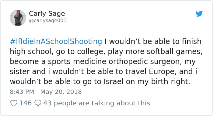 Students Start #IfIDieInASchoolShooting Hashtag And The Tweets Are Heartbreaking