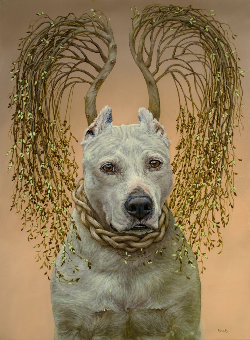 Whimsical Paintings Of Dogs With Wings Whimsical Paintings Of Dogs With Wings