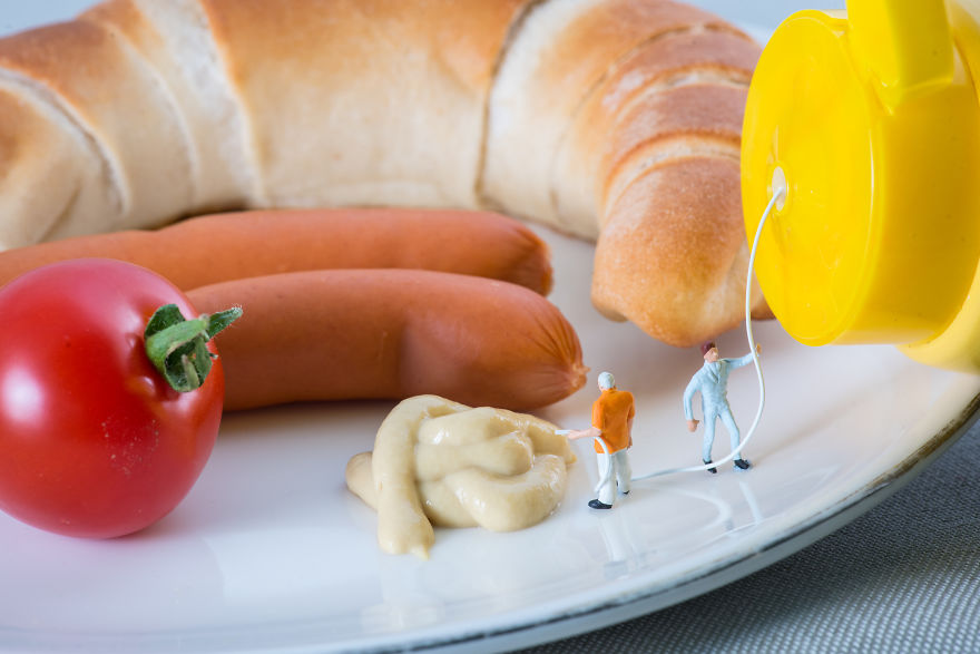 I Built A Miniature World On My Breakfast I Built A Miniature World On My Breakfast