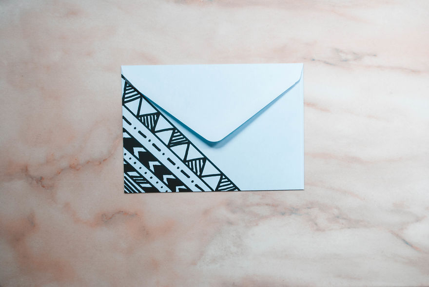 I Turn Cheap Envelopes Into Special Gifts With Hand Drawing