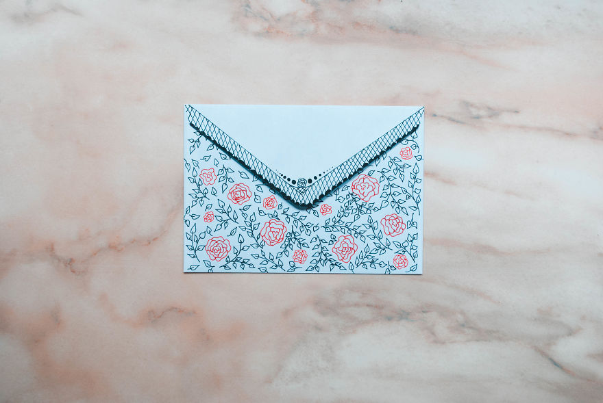 I Turn Cheap Envelopes Into Special Gifts With Hand Drawing