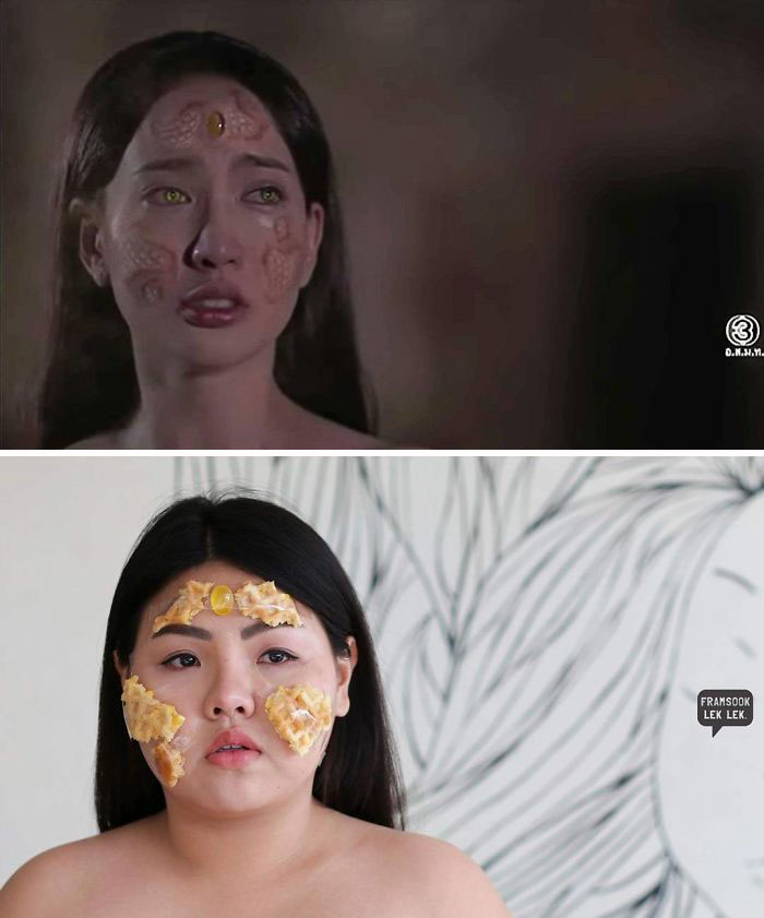 Woman Hilariously Recreates Celebrity Outfits Using Food, And The Result Is Better Than The Original Woman Hilariously Recreates Celebrity Outfits Using Food, And The Result Is Better Than The Original