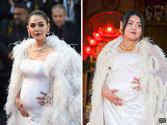 Woman Hilariously Recreates Celebrity Outfits Using Food, And The Result Is Better Than The Original Woman Hilariously Recreates Celebrity Outfits Using Food, And The Result Is Better Than The Original