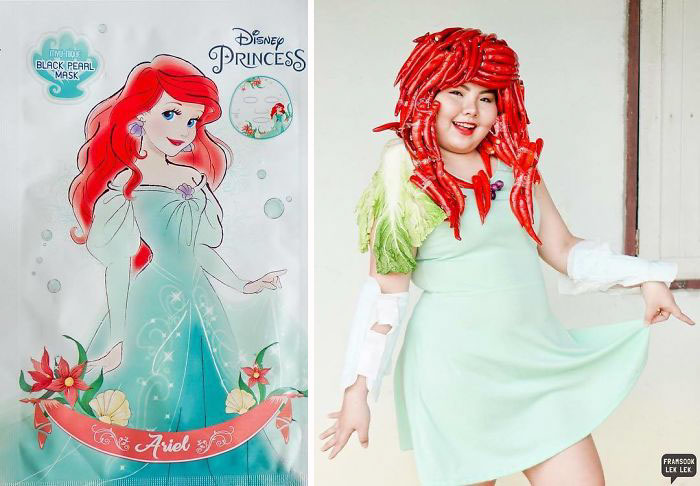 Woman Hilariously Recreates Celebrity Outfits Using Food, And The Result Is Better Than The Original Woman Hilariously Recreates Celebrity Outfits Using Food, And The Result Is Better Than The Original