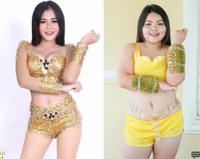 Woman Hilariously Recreates Celebrity Outfits Using Food, And The Result Is Better Than The Original Woman Hilariously Recreates Celebrity Outfits Using Food, And The Result Is Better Than The Original