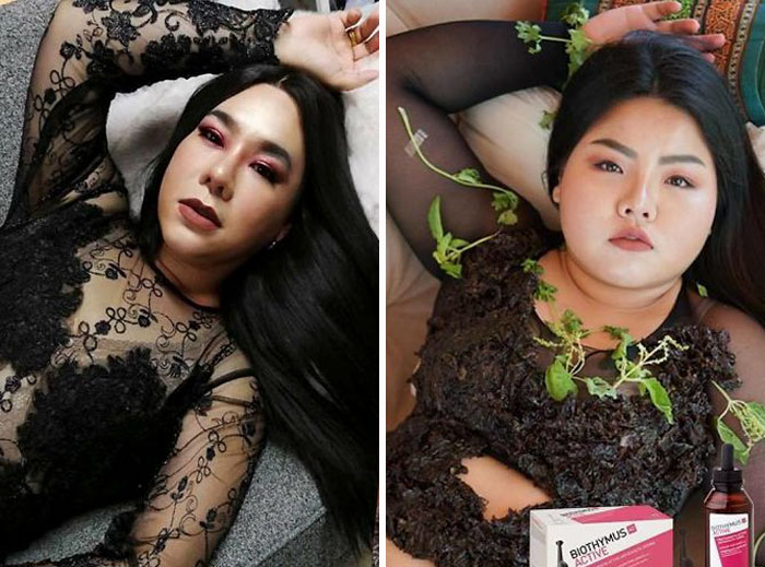 Woman Hilariously Recreates Celebrity Outfits Using Food, And The Result Is Better Than The Original Woman Hilariously Recreates Celebrity Outfits Using Food, And The Result Is Better Than The Original