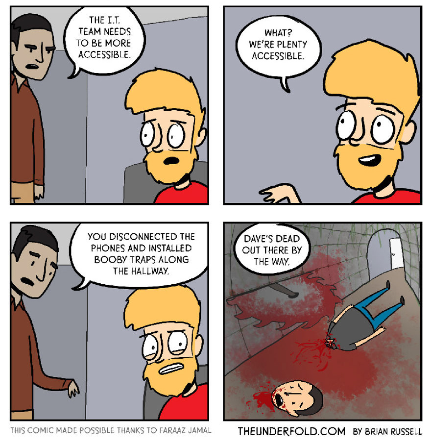 37 Comics That I Created To Show What It&#8217;s Like To Work In An Office As An IT Guy