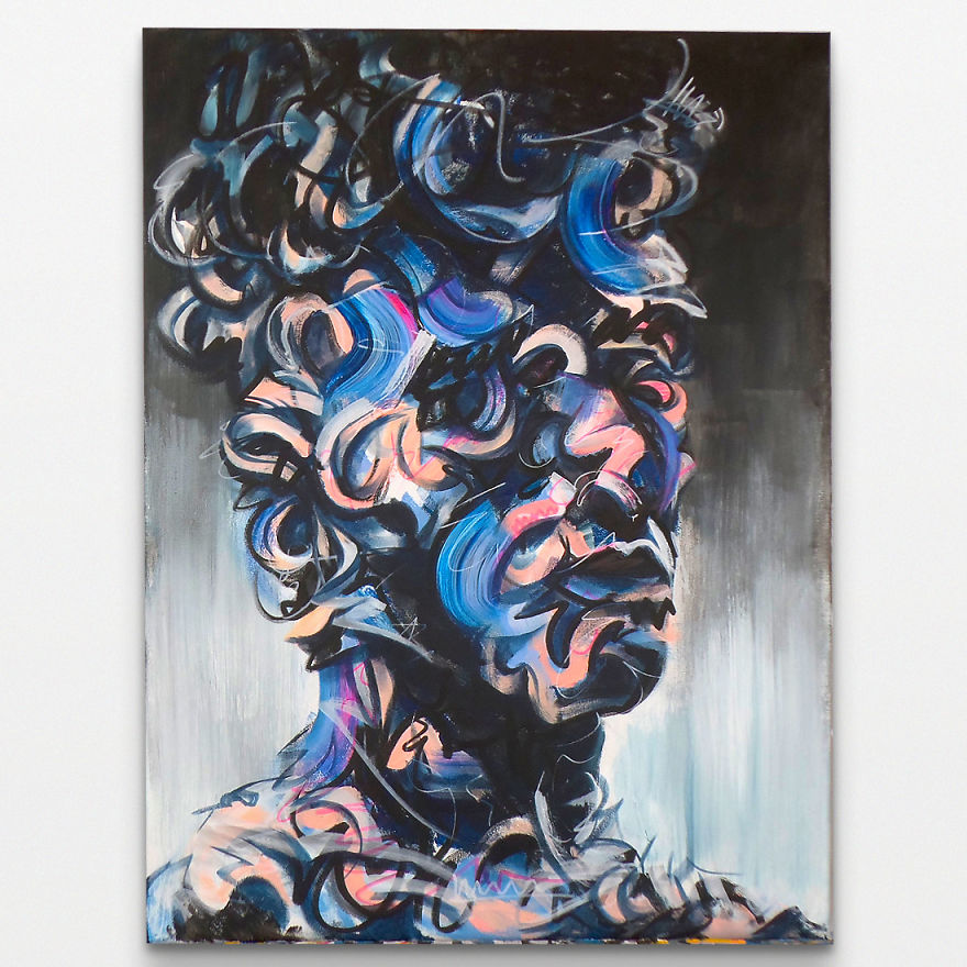 I’m Making Paintings That Show What It Feels Like To Be Over-Stimulated By Society I’m Making Paintings That Show What It Feels Like To Be Over-Stimulated By Society