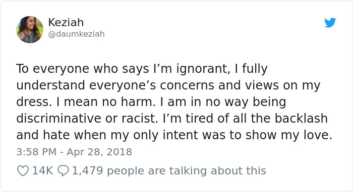 People Are Calling This Student Racist After She Posts Photos Of Her Prom Dress Online