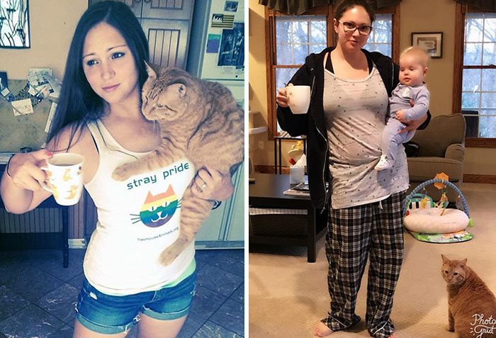 Got Toddlered: Parents Share Photos Of Them Before And After Having Kids, And The Difference Is Hilarious Got Toddlered: Parents Share Photos Of Them Before And After Having Kids, And The Difference Is Hilarious