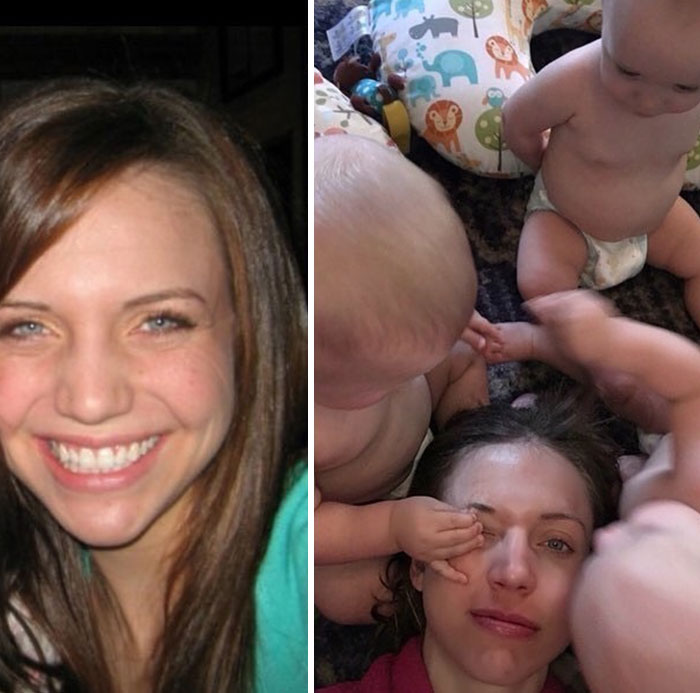 Got Toddlered: Parents Share Photos Of Them Before And After Having Kids, And The Difference Is Hilarious Got Toddlered: Parents Share Photos Of Them Before And After Having Kids, And The Difference Is Hilarious