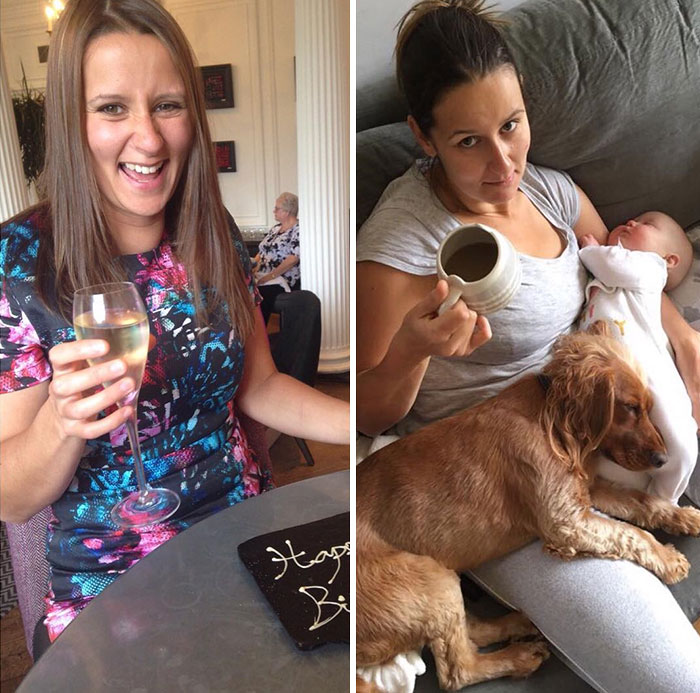 Got Toddlered: Parents Share Photos Of Them Before And After Having Kids, And The Difference Is Hilarious Got Toddlered: Parents Share Photos Of Them Before And After Having Kids, And The Difference Is Hilarious