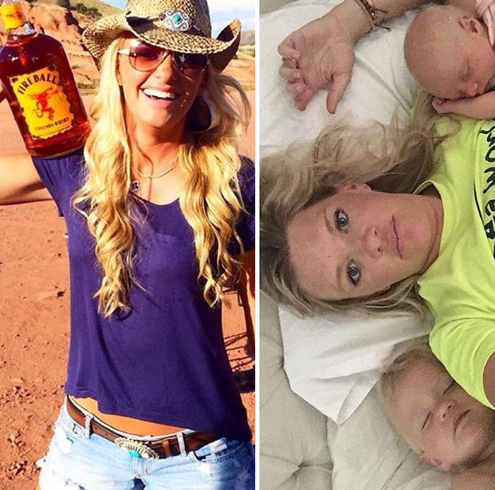 Got Toddlered: Parents Share Photos Of Them Before And After Having Kids, And The Difference Is Hilarious Got Toddlered: Parents Share Photos Of Them Before And After Having Kids, And The Difference Is Hilarious