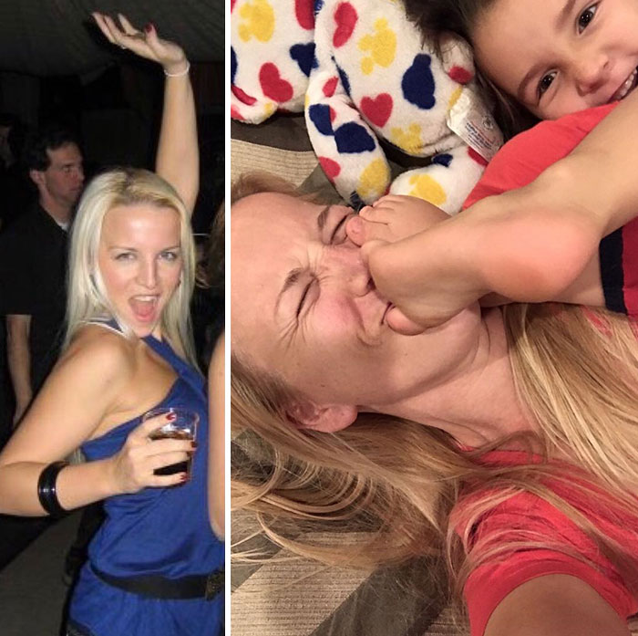 Got Toddlered: Parents Share Photos Of Them Before And After Having Kids, And The Difference Is Hilarious Got Toddlered: Parents Share Photos Of Them Before And After Having Kids, And The Difference Is Hilarious