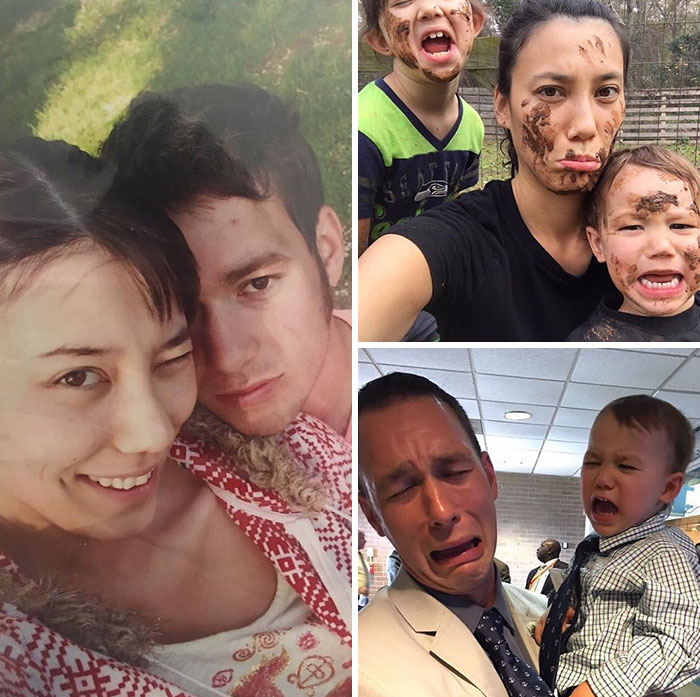 Got Toddlered: Parents Share Photos Of Them Before And After Having Kids, And The Difference Is Hilarious Got Toddlered: Parents Share Photos Of Them Before And After Having Kids, And The Difference Is Hilarious