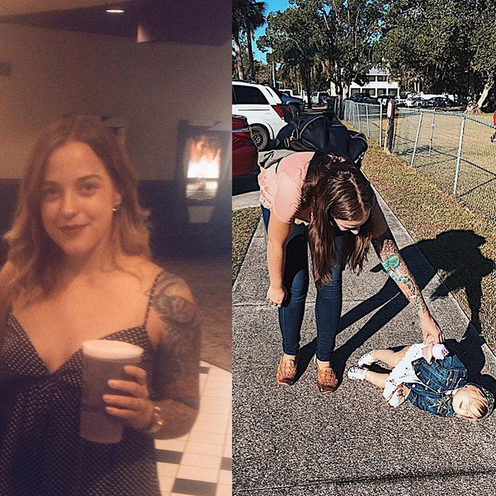 Got Toddlered: Parents Share Photos Of Them Before And After Having Kids, And The Difference Is Hilarious Got Toddlered: Parents Share Photos Of Them Before And After Having Kids, And The Difference Is Hilarious