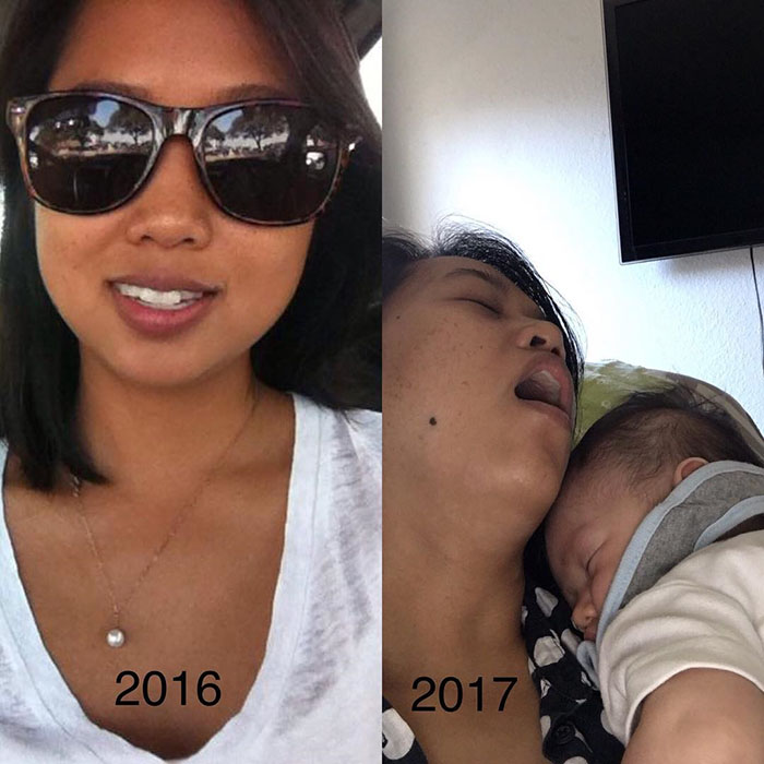 Got Toddlered: Parents Share Photos Of Them Before And After Having Kids, And The Difference Is Hilarious Got Toddlered: Parents Share Photos Of Them Before And After Having Kids, And The Difference Is Hilarious
