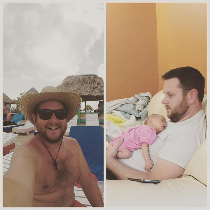 Got Toddlered: Parents Share Photos Of Them Before And After Having Kids, And The Difference Is Hilarious Got Toddlered: Parents Share Photos Of Them Before And After Having Kids, And The Difference Is Hilarious