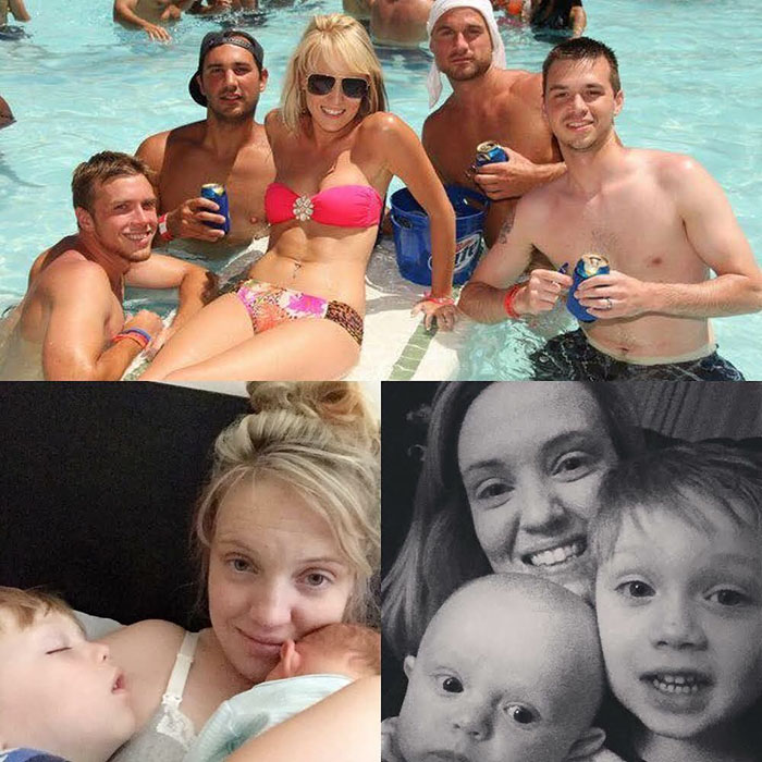 Got Toddlered: Parents Share Photos Of Them Before And After Having Kids, And The Difference Is Hilarious Got Toddlered: Parents Share Photos Of Them Before And After Having Kids, And The Difference Is Hilarious