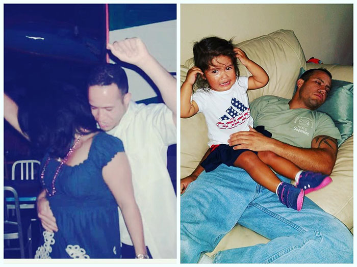 Got Toddlered: Parents Share Photos Of Them Before And After Having Kids, And The Difference Is Hilarious Got Toddlered: Parents Share Photos Of Them Before And After Having Kids, And The Difference Is Hilarious