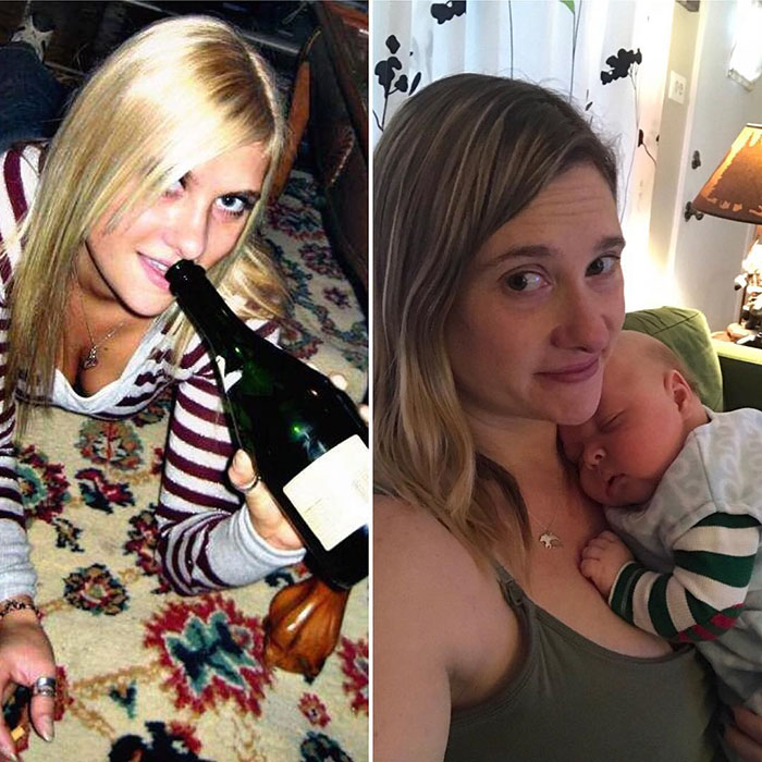 Got Toddlered: Parents Share Photos Of Them Before And After Having Kids, And The Difference Is Hilarious Got Toddlered: Parents Share Photos Of Them Before And After Having Kids, And The Difference Is Hilarious